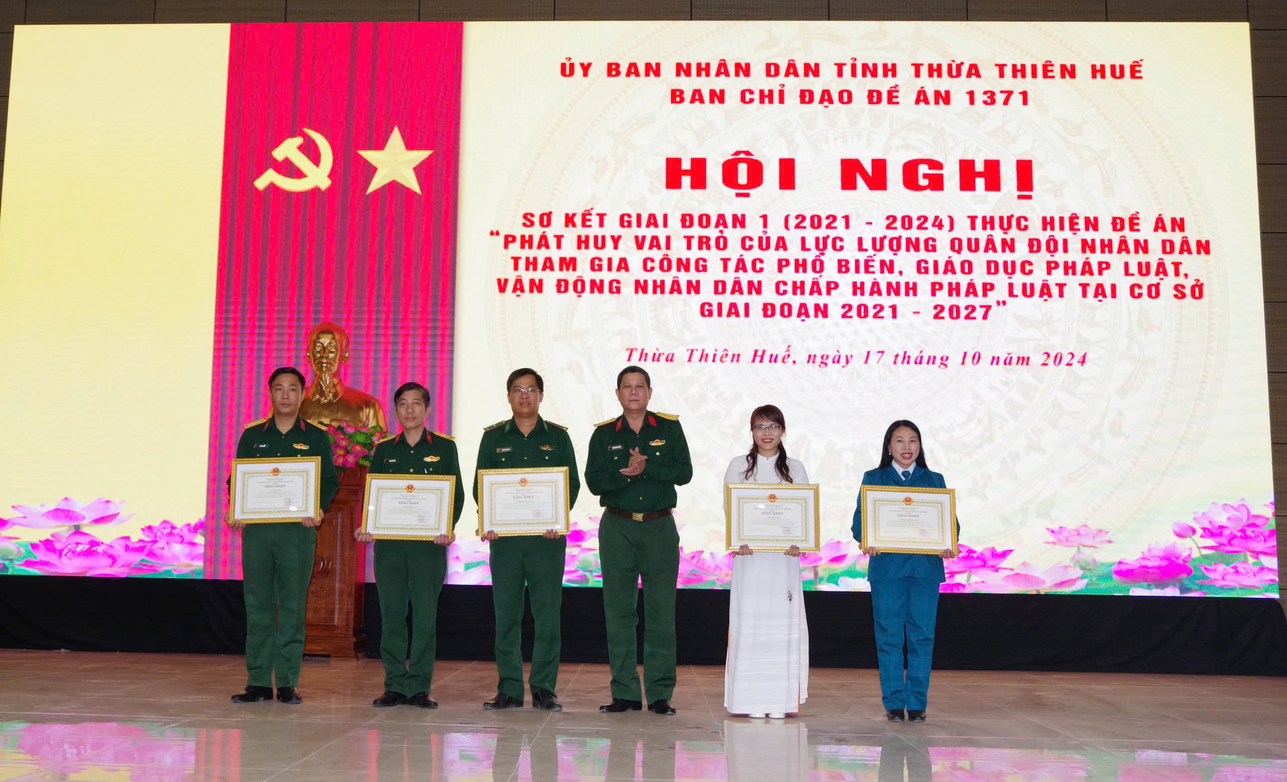 BCH Quân sự tỉnh tổ chức Hội nghị sơ kết Đề án “Phát huy vai trò lực lượng QĐND tham gia vào công tác PBGDPL, vận động Nhân dân chấp hành pháp luật tại cơ sở giai đoạn 2021-2027”